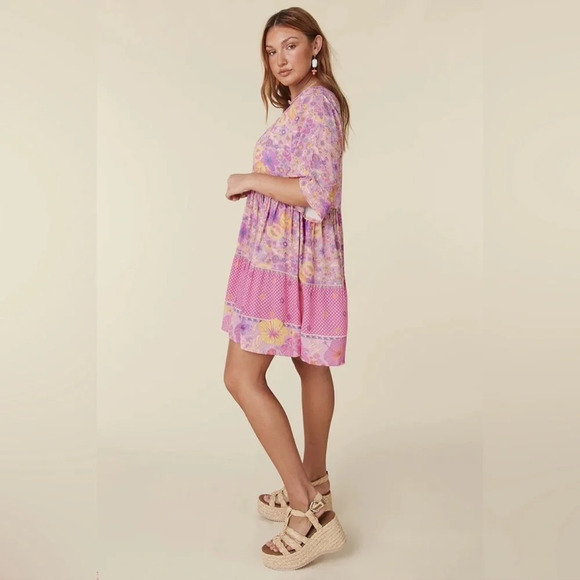 Spell Hibiscus Lane Mini Dress - Picture 3 of 12